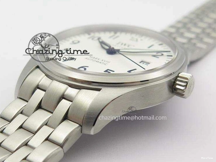 MIROTIME 0805 Mark XVIII IW327002 SS Mk Maker Best Edition White Dial On SS Bracelet A Premium 7300